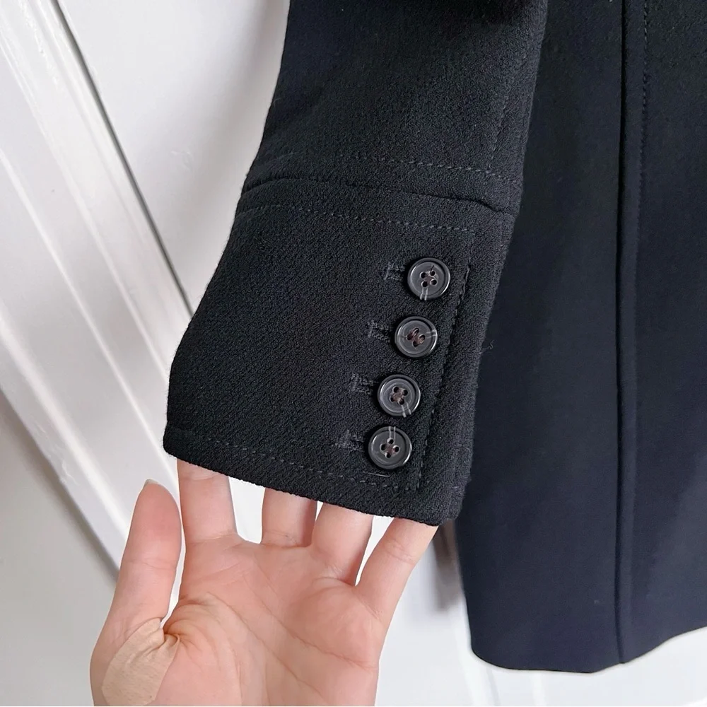 J Crew • Classic Lady Day Coat in Italian double-cloth wool Thinsulate® black